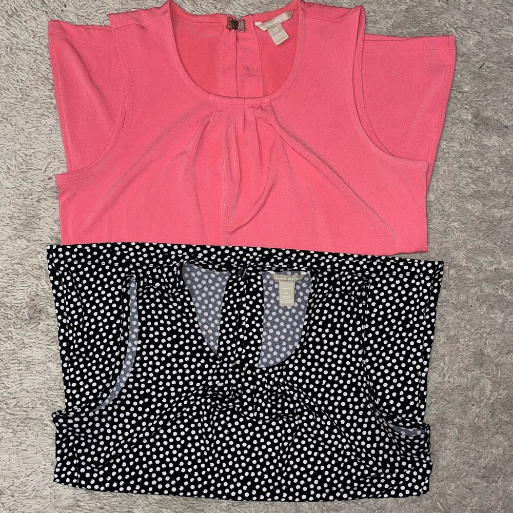 Set of 2 ✌🏼Banana Republic Shells / Tank Tops - size Petite Medium